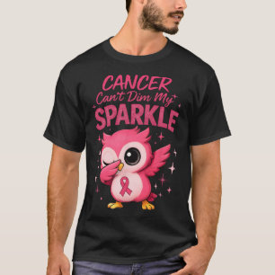T-shirt Lutte contre le cancer du sein Dabbing Pink Owl Se