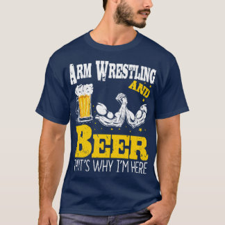 T-shirt Lutte contre les bras Bière Boire Lutte contre les