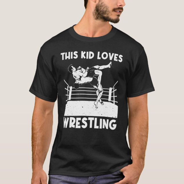 T-shirt Lutte cool Pour Les Enfants Garçons Lutte De Lutte (Devant)