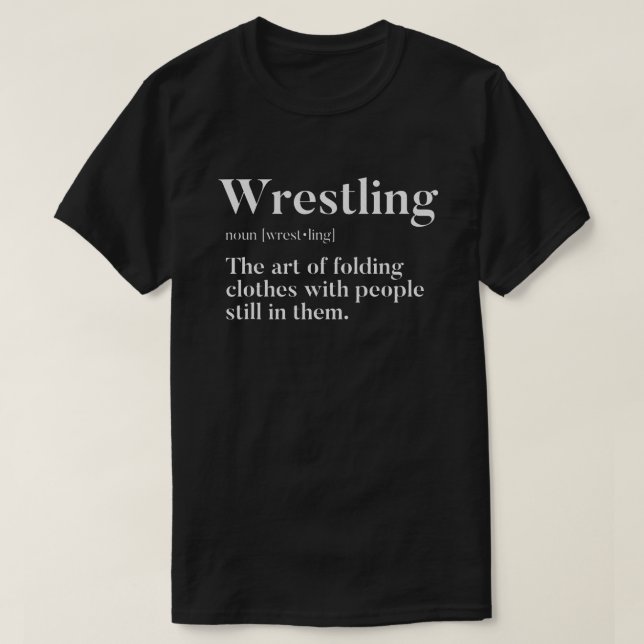 T-shirt Lutte De L'Art De Plier Les Vêtements Avec Les Gen (Design devant)