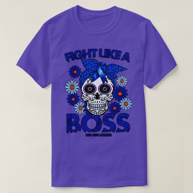 T-shirt Lutte de sensibilisation à la maltraitance des enf (Design devant)