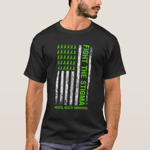 T-shirt Lutte de sensibilisation à la santé mentale La sti