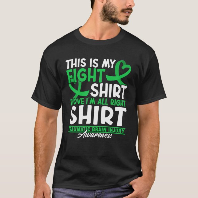 T-shirt Lutte de sensibilisation I TBI Blessures cérébrale (Devant)