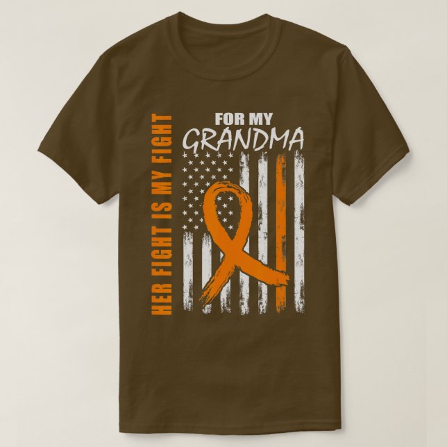 T-shirt Lutte familiale Grandma Leukemia Sensibilisation A (Design devant)