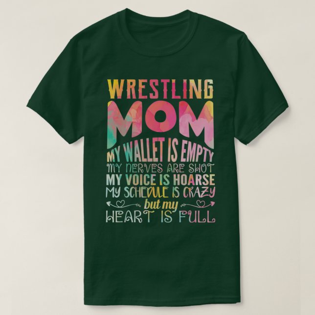 T-shirt lutte maman mon portefeuille est vide mes nerfs mo (Design devant)