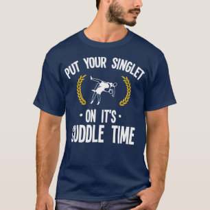 T-shirt Lutte Mettez Votre Singlet Sur Le Cadeau De Noël P