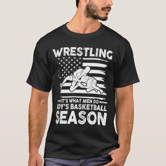 T-shirt Lutter c'est ce que les hommes font pendant le bas (Devant)