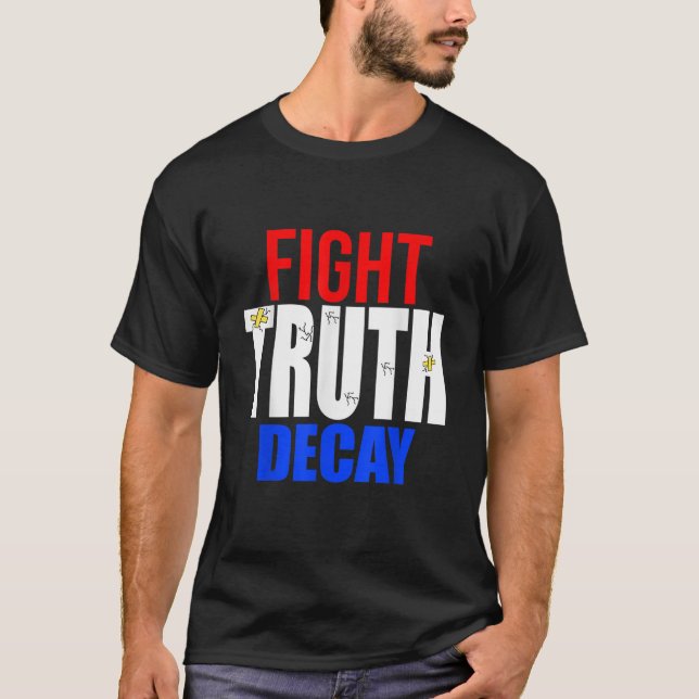 T-shirt Lutter contre la décomposition de la vérité Donald (Devant)