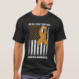 T-shirt Lutter contre la leucémie Sensibilisation Orange R