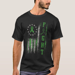 T-shirt Lutter contre la paralysie cérébrale Mois Drapeau