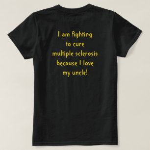 T-shirt Lutter contre la sclérose en plaques pour mon oncl