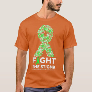 T-shirt Lutter contre la Stigma Green Ribbon Mental Health