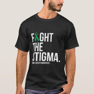 T-shirt Lutter contre la Stigma Green Ribbon Tal Health