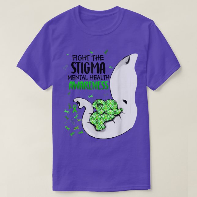 T-shirt Lutter Contre La Stigma Sensibilisation À La Santé (Design devant)
