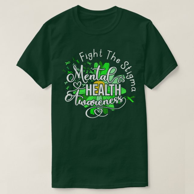 T-shirt Lutter Contre La Stigma Sensibilisation À La Santé (Design devant)