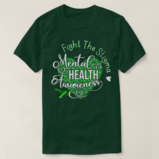 T-shirt Lutter Contre La Stigma Sensibilisation À La Santé (Design devant)