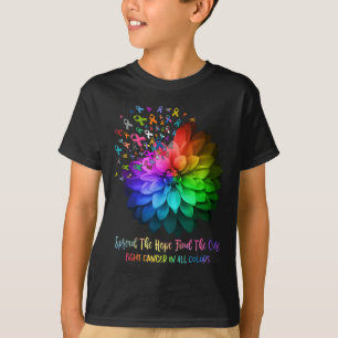 T-shirt Lutter Contre Le Cancer De Toutes Les Couleurs Rép