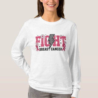 T-shirt Lutter contre le cancer du sein Éclair en détresse