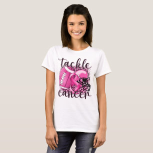 T-shirt Lutter Contre Le Cancer Du Sein Football Thème