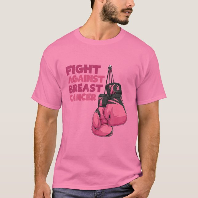 T-shirt Lutter contre le cancer du sein Mois de sensibilis (Devant)