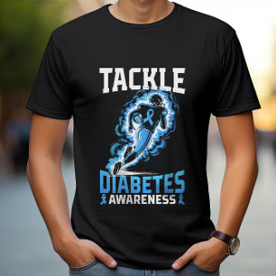 T-shirt Lutter contre le diabète Sensibiliser le football 