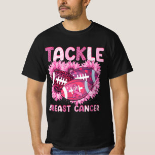 T-shirt Lutter contre le football Cancer rose Ruban Cancer