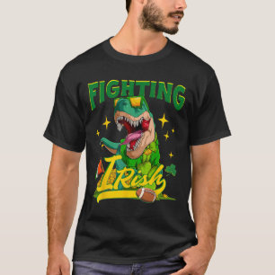 T-shirt Lutter contre le football irlandais Dinosaure Vint