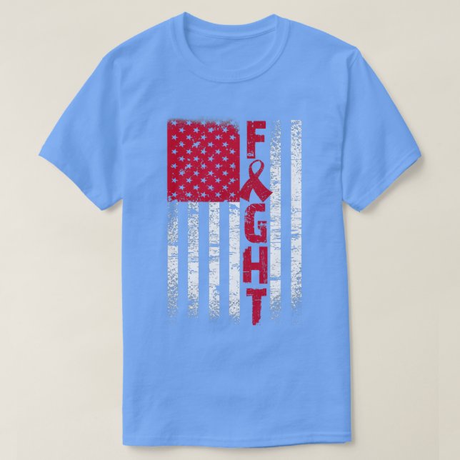 T-shirt Lutter contre le myélome multiple Maroon Ribbon Se (Design devant)