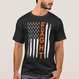 T-shirt Lutter contre les poumons Survivor Usa Drapeau Moi