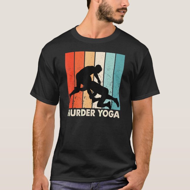 T-shirt Lutter Meurtre Yoga Jui Jitsu Brazillian (Devant)