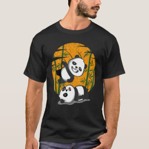T-shirt Lutter Pandas Chinois Bambou Manger des animaux êt