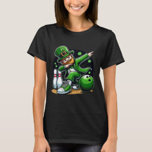 T-shirt Lutteur irlandais Leprechaun Dabbing Bowling St Pa