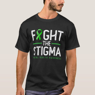 T-shirt Luttez Contre La Stigmatisation Tee Ruban Vert Sa