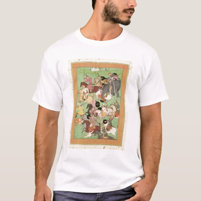 T-shirt Luttez entre les forces de l'Iran et Turan, illus (Devant)