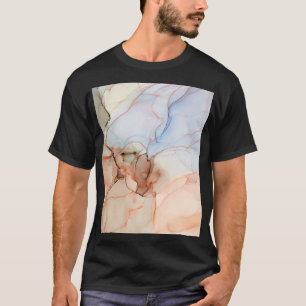 T-shirt Luxe Abstrait : Art de l'encre d'alcool