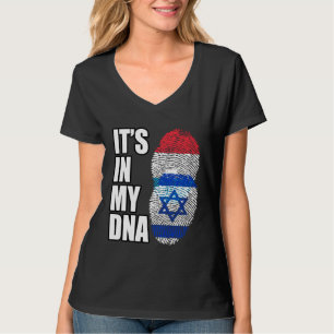 T-shirt Luxembourg Et Israël Mélangent Le Drapeau Du Patri