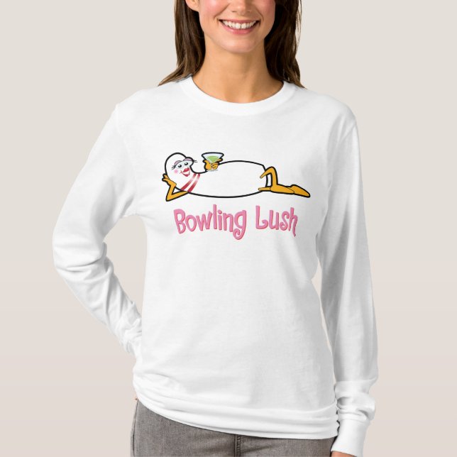 T-shirt luxuriant de Pin de bowling de bowling (Devant)