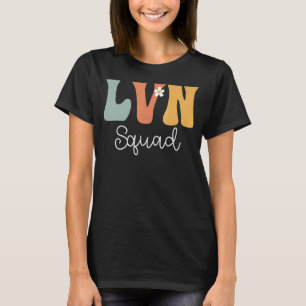 T-shirt LVN Infirmière professionnelle autorisée Squad Vin