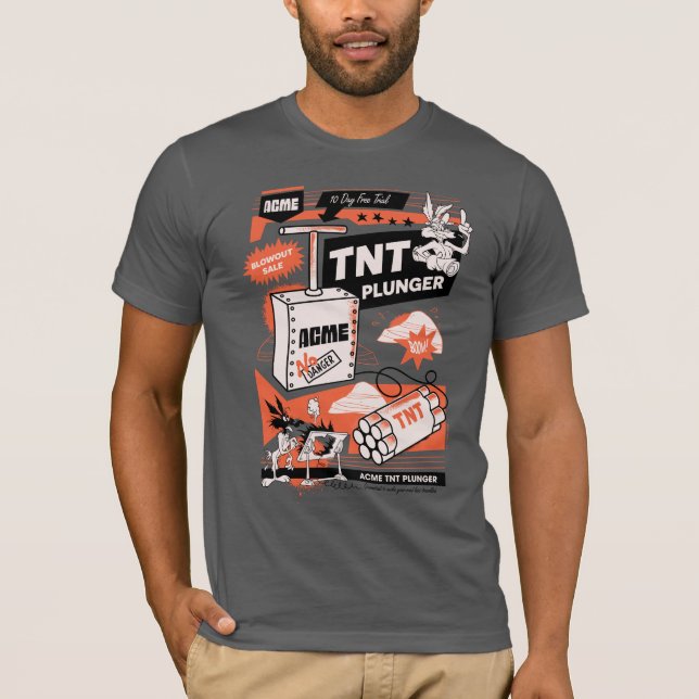 T-shirt LWILE E. COYOTE™ | ACME TNT Dynamite Plunger (Devant)