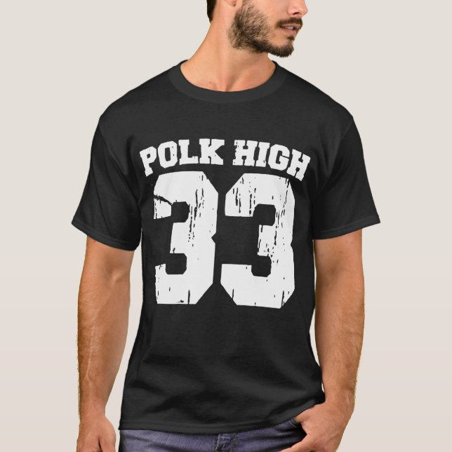 T-shirt Lycée de Bundy Polk d'Al marié avec les enfants FO (Devant)