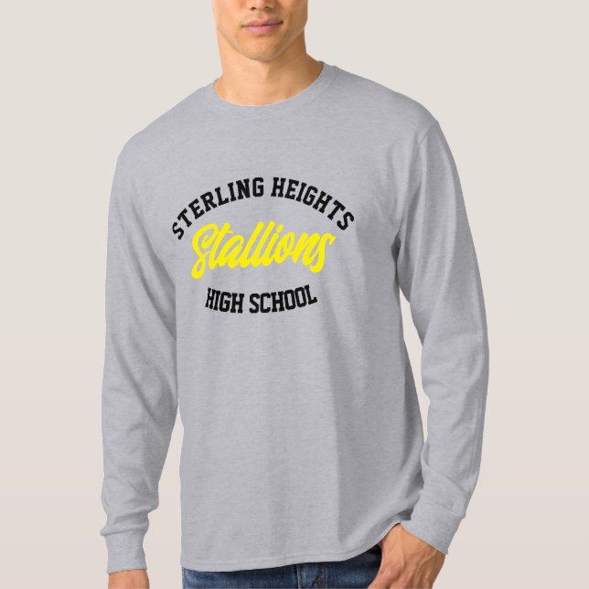 T-shirt lycée de Sterling Heights (Devant)