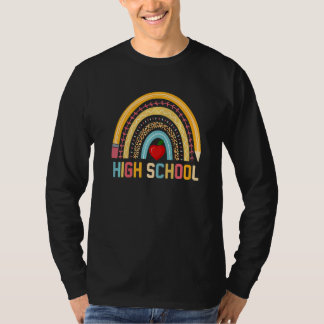 T-shirt Lycée Filles Arc-en-ciel Garçon Professeur Équipe