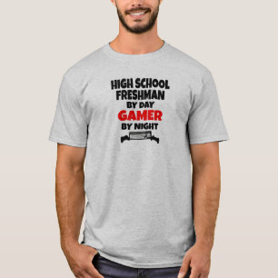 T-shirt Lycée Freshman par Joueur de jour par nuit