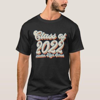T-shirt Lycée Paradise Classe Secondaire De 2022 Graduati
