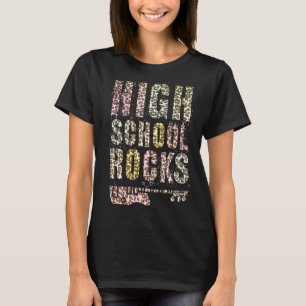 T-shirt Lycée ROCKS Étudiant Rockstar Équipe Ro