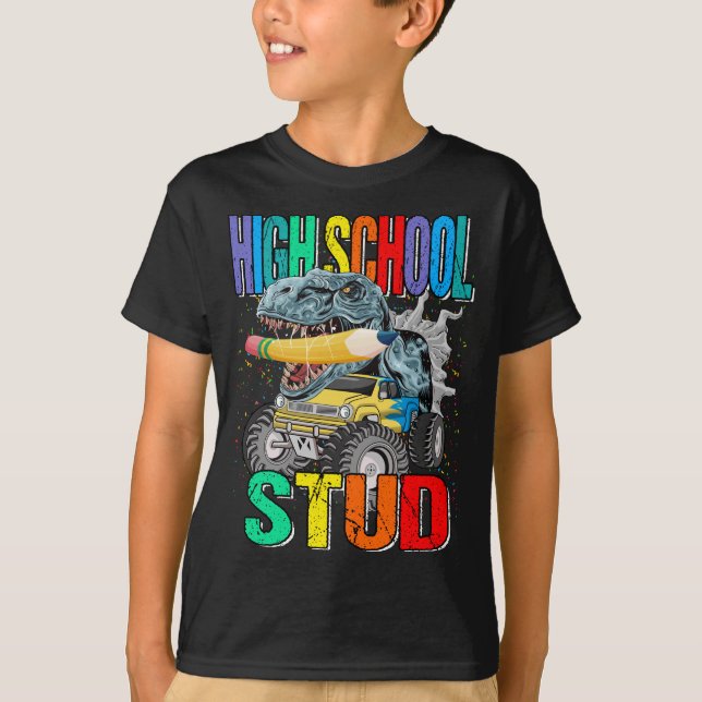 T-shirt Lycée Stud Monster Camion Dinosaur (Devant)