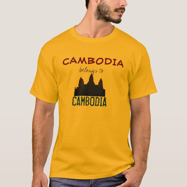 T-shirt LYDA--Le Cambodge appartient au Cambodge (Devant)