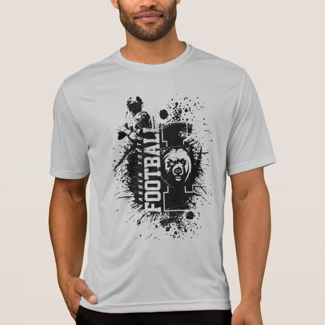 T-shirt LYFL 04 | Logo Lassen Grunge Noir Homme (Devant)