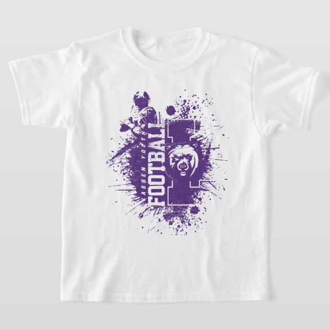 T-shirt LYFL 05 | Logo Lassen de Grunge Violet Enfants (Poser)