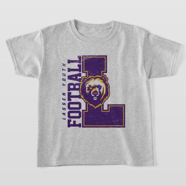 T-shirt LYFL 06 | Logo Lassen violet pour enfants (Poser)